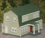 Download the .stl file and 3D Print your own Papa's House HO scale model for your model train set.
